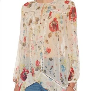 Zimmermann Silk Floral Tunic Blouse